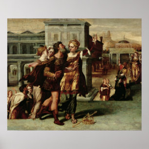 Augustus and the Tiburtine Sibyl, c.1540-50 Poster