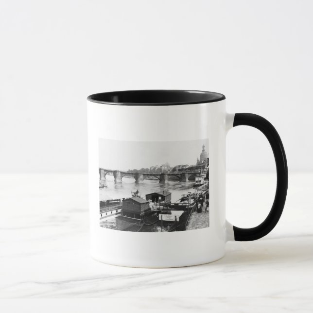 Augustus Bridge, Dresden, c.1910 Mug (Right)