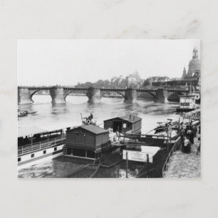 Augustus Bridge, Dresden, c.1910 Postcard