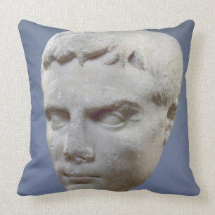 Augustus, marble head, c.27-20 BC Cushion