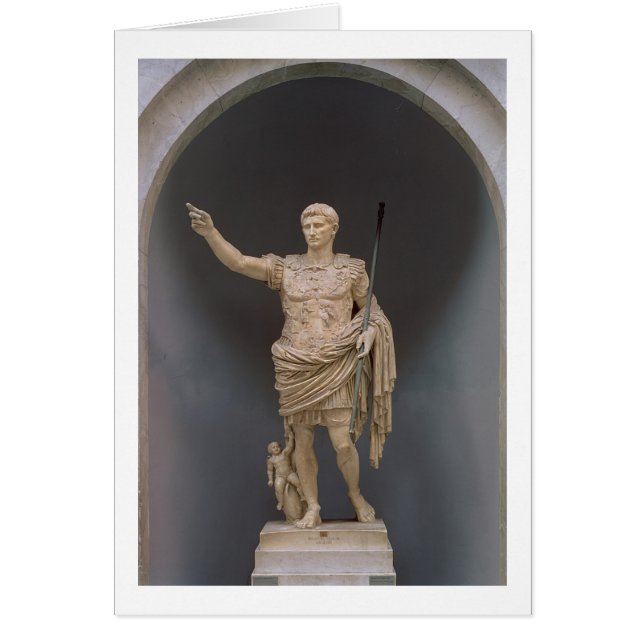 Augustus of Prima Porta, c.20 BC (marble) (Front)