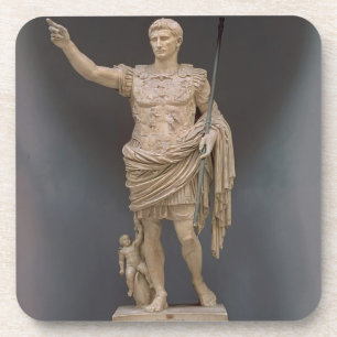 Augustus of Prima Porta, c.20 BC (marble) Coaster