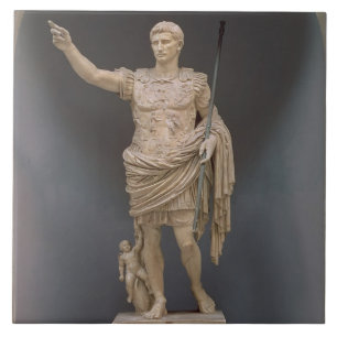 Augustus of Prima Porta, c.20 BC (marble) Tile