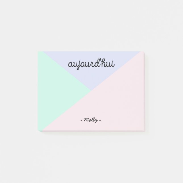 Aujourd'hui Post-it Note (Front)
