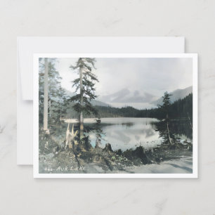 Auk Lake, Alaska, Vintage Inspired Postcard