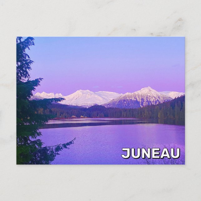Auke Lake In Juneau, Alaska Postcard (Front)