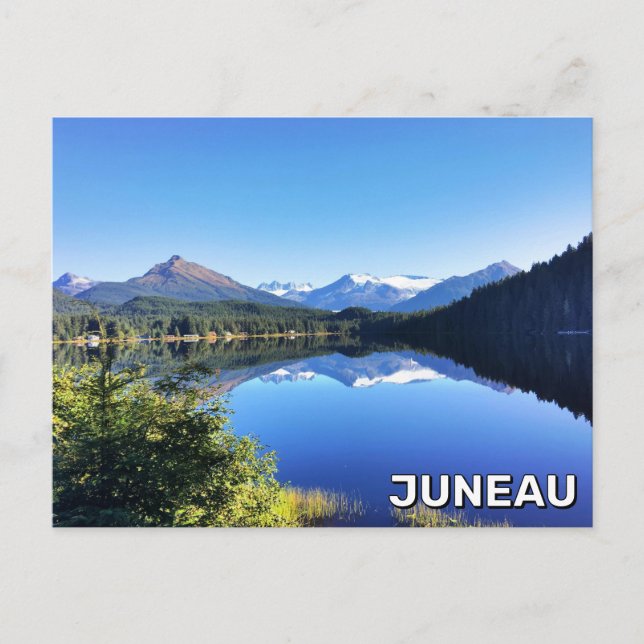 Auke Lake Juneau, Alaska Postcard (Front)