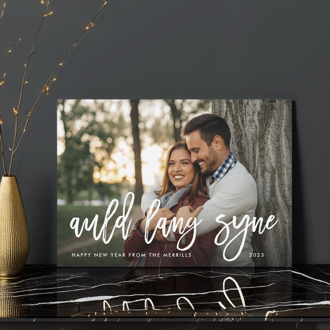 Auld Lang Syne | New Year Photo Holiday Card (Creator Uploaded)