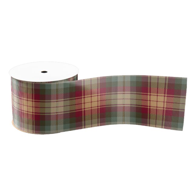 Auld Scotland Tartan Plaid Pattern Grosgrain Ribbon (Spool)