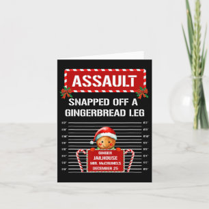 Ault Gingerbread Inmate Christmas Group Xmas Match Card