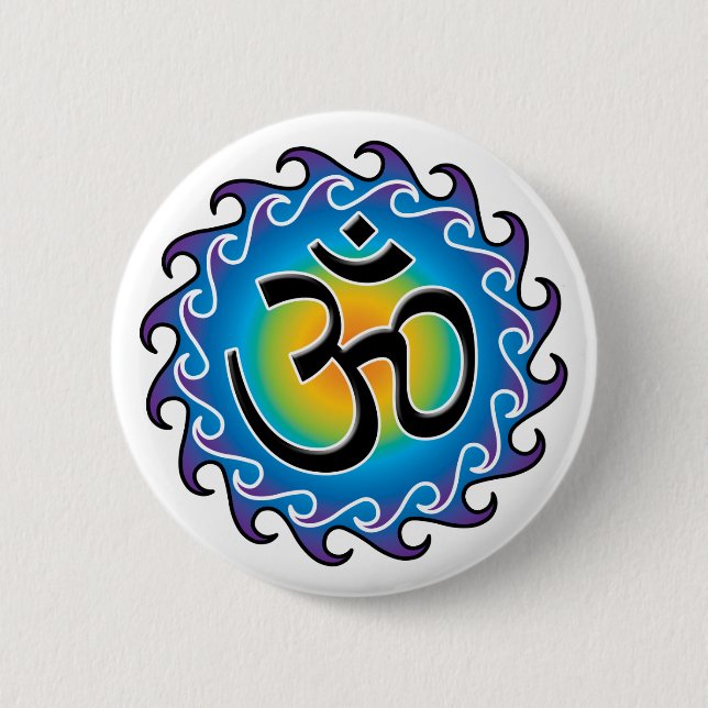 Aum 6 Cm Round Badge (Front)
