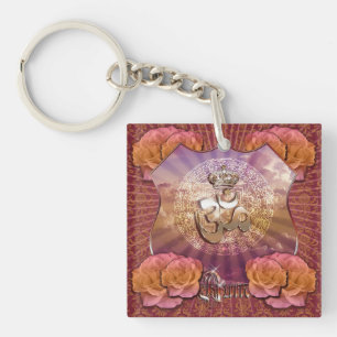 AUM - Acrilic Keychain double sided