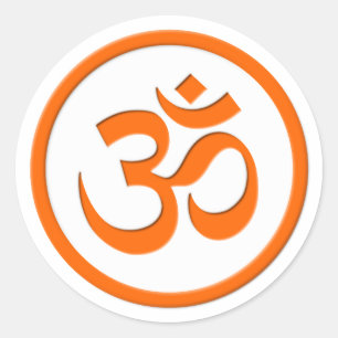 Aum, Om, Ohm Classic Round Sticker