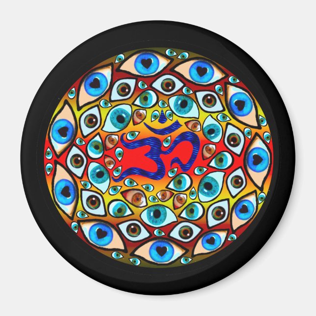 Aum Sphere Magnet (Front)