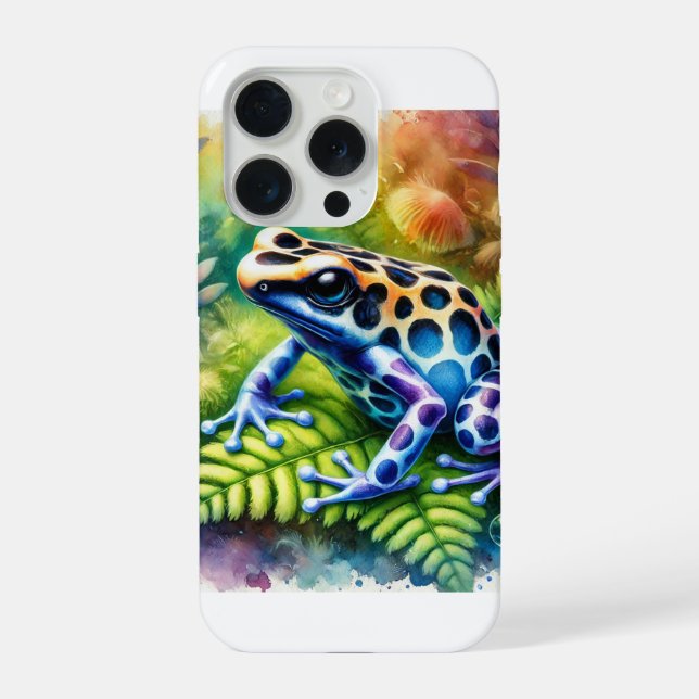 Auma Frog 290824AREF101 - Watercolor iPhone Case (Back)