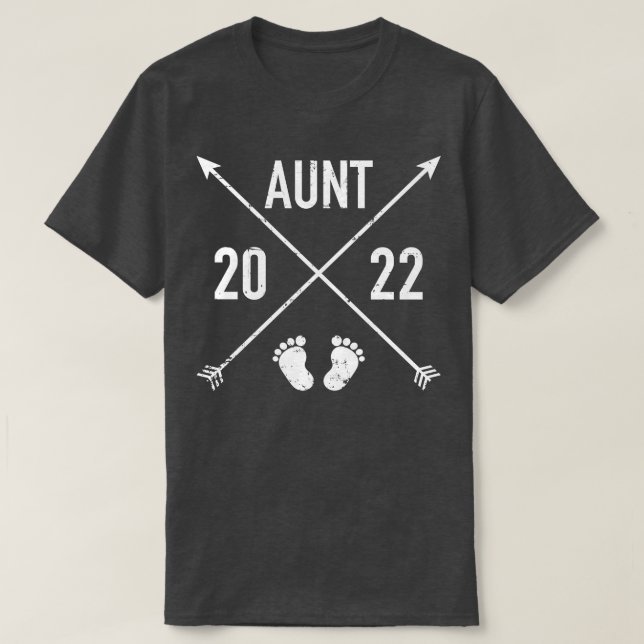 Aunt 2022 hipster T-Shirt (Design Front)