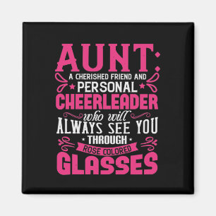 Aunt A Cherished Friend And Personal Cheerleader-0 Magnet