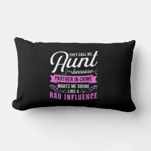Aunt And Bad Influence Lumbar Cushion