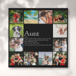 Aunt Auntie Definition Fun Photo Collage Faux Canvas Print<br><div class="desc">Personalise with 12 favourite photos and personalised message for your special,  favourite Aunt or Auntie to create a unique gift. It's a perfect way to show her how amazing she is every day. Designed by Thisisnotme©</div>