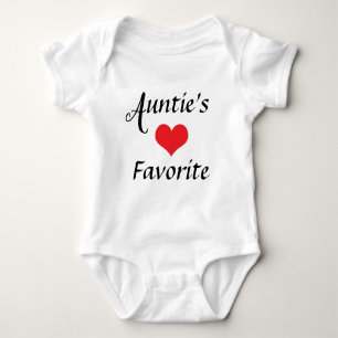 Aunt Auntie Newborn Favourite Nickname Baby Bodysuit