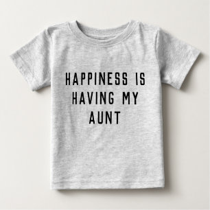 Aunt Baby Clothes Matching Nephew Aunt Auntie Baby T-Shirt