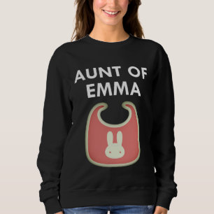 Aunt Baby Emma Newborn Girl Individual Sweatshirt