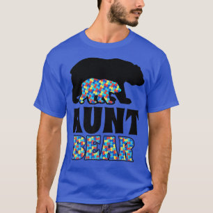 Aunt Bear Autism Awareness Premium T-Shirt