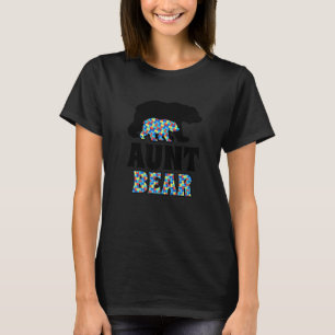 Aunt Bear Autism Awareness T-Shirt