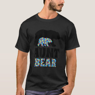 Aunt Bear Autism Awareness T-Shirt
