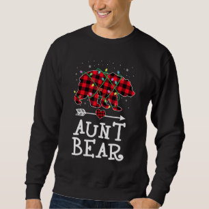 Aunt Bear Pajama Red Buffalo Xmas  Family Christma Sweatshirt