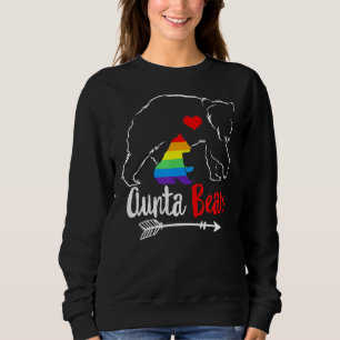 Aunt Bear Proud Mum Aunta Auntie Ally Lgbtq Rainbo Sweatshirt