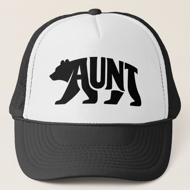 Aunt Bear  Trucker Hat (Front)