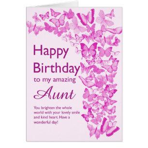 Aunt Birthday Butterflies