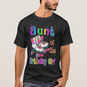 Aunt Birthday Girl Rolling Skate Birthday family P T-Shirt