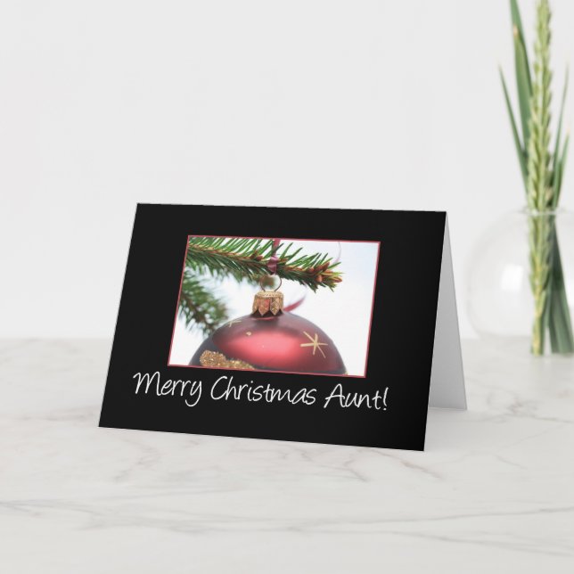 Aunt Christmas Card (Front)