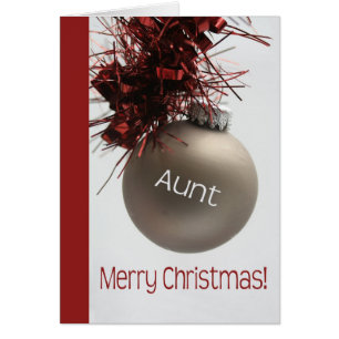 Aunt Christmas Card
