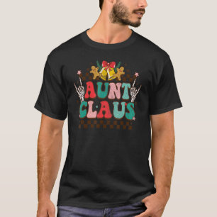 Aunt Claus Santa Christmas Matching Family Pajama  T-Shirt