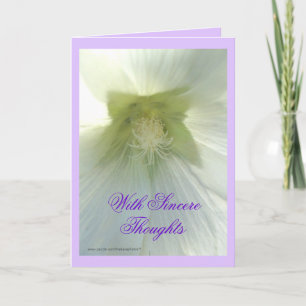 Aunt Darl's wh Hollyhock- any occasion Card