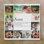 Aunt Definition 12 Photo Collage Faux Canvas Print<br><div class="desc">Personalise with 12 favourite photos and personalised text for your special,  favourite Aunt,  Auntie or Tia to create a unique gift. A perfect way to show her how amazing she is every day. Designed by Thisisnotme©</div>