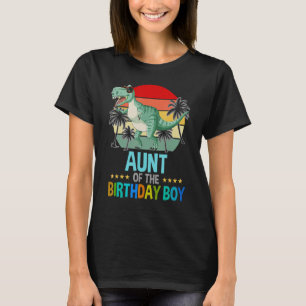 Aunt Dinosaur Of The Birthday Boy Matching Family T-Shirt