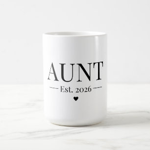 Aunt Established 2026 Coffee Mug