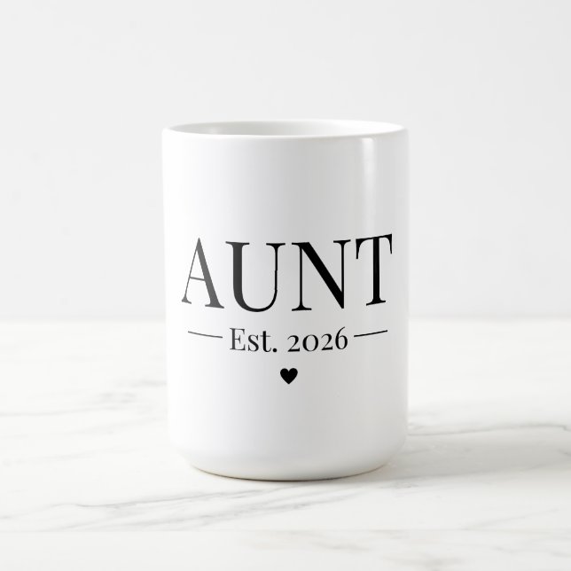 Aunt Established 2026 Coffee Mug (Center)
