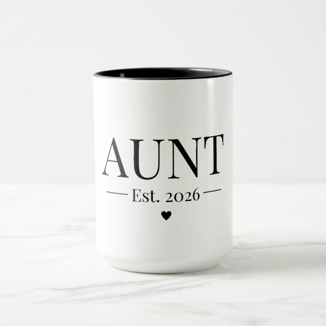 Aunt Established 2026 Mug (Center)