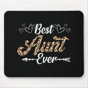 Aunt Ever Leopard Style Shirt For Aunt Mouse Pad