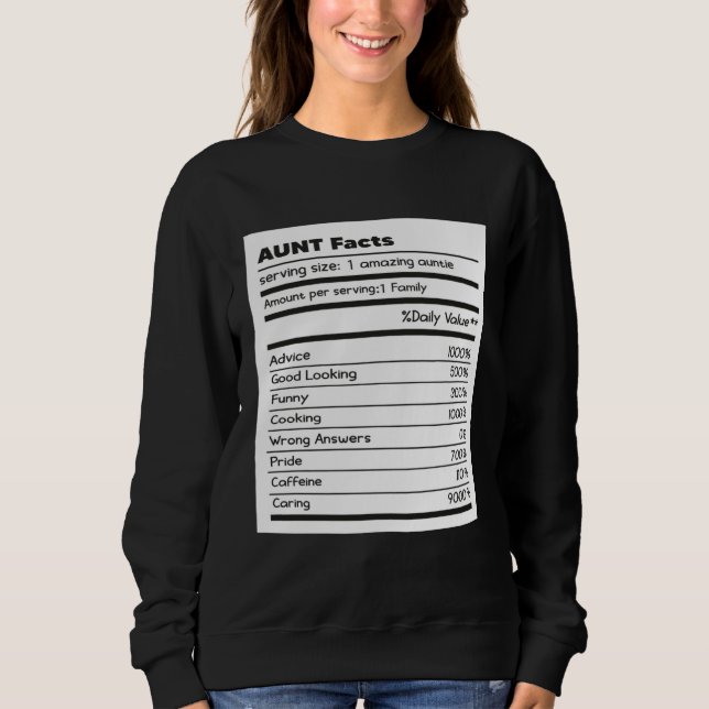 Aunt Facts Mother s Day Aunties  family matching Sweatshirt (Front)