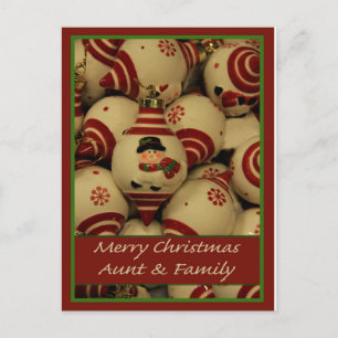 Aunt & Family Merry Christmas card
