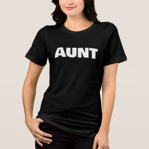 Aunt Family Photoshoot Bold Lettered Tri-Blend Shirt