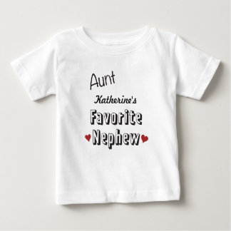 Aunt Favourite Nephew Baby T-Shirt Personalised