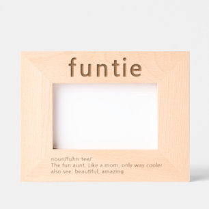 Aunt Funny Definition Laser Etched Picture Frame