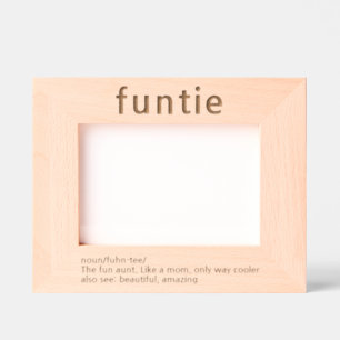 Aunt Funny Definition Laser Etched Picture Frame